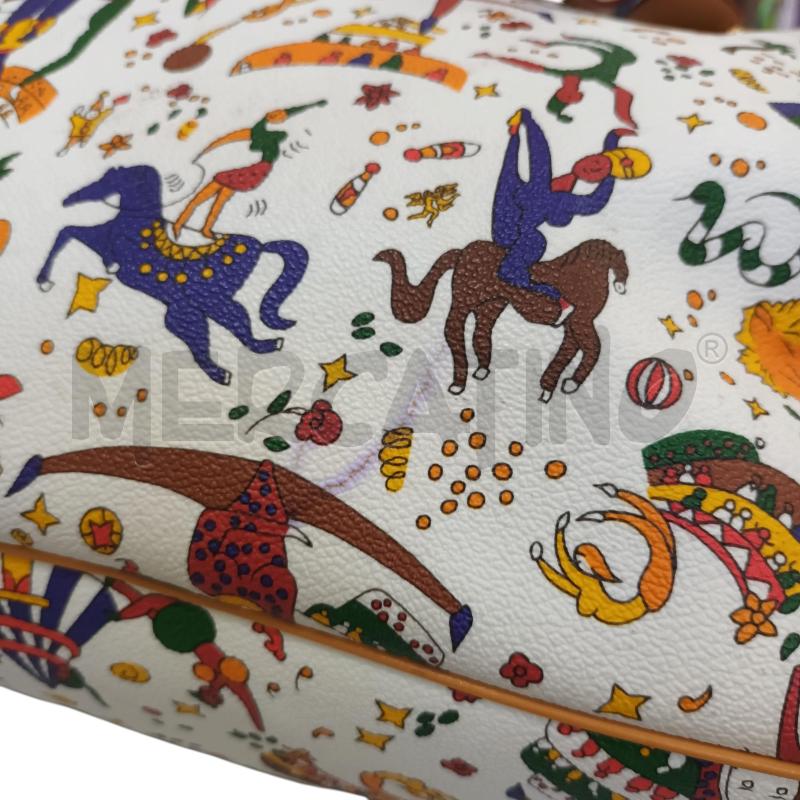 BORSA DONNA PIERO GUIDI BIANCA PERSONAGGI MANICI PELLE | Mercatino dell'Usato Napoli 5