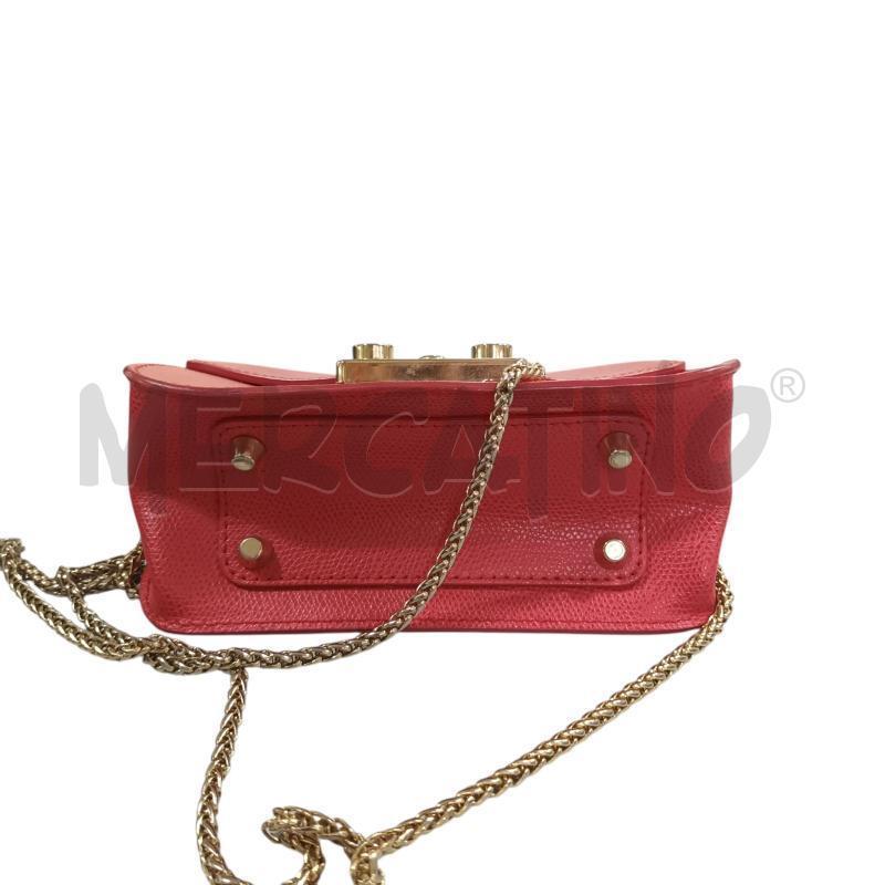 BORSETTA DONNA FURLA ROSSA E DORATA | Mercatino dell'Usato Napoli 3