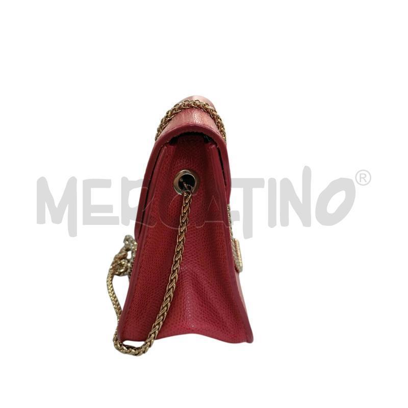 BORSETTA DONNA FURLA ROSSA E DORATA | Mercatino dell'Usato Napoli 4