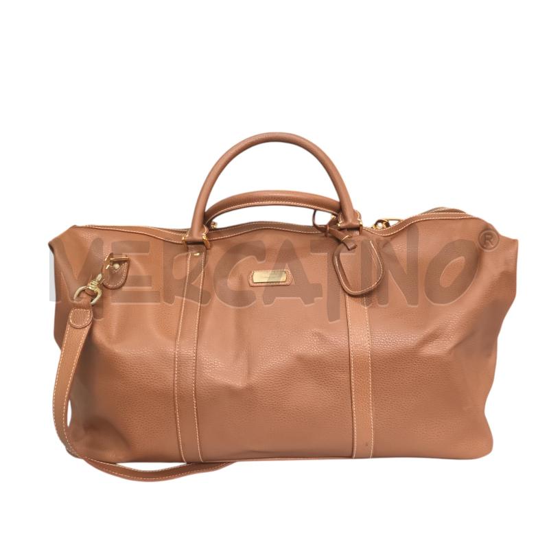 BORSONE PELLE SALVATORE FERRAGAMO BEIGE  | Mercatino dell'Usato Napoli 1