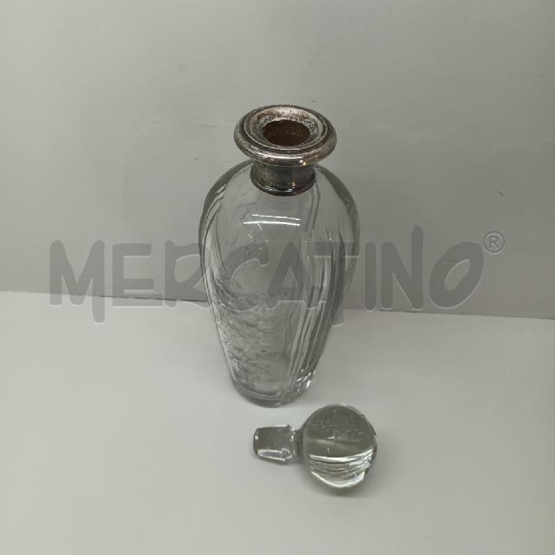BOTTIGLIA VETRO STELO FOGLIE FIORI COLLO INSERTO | Mercatino dell'Usato Napoli 2