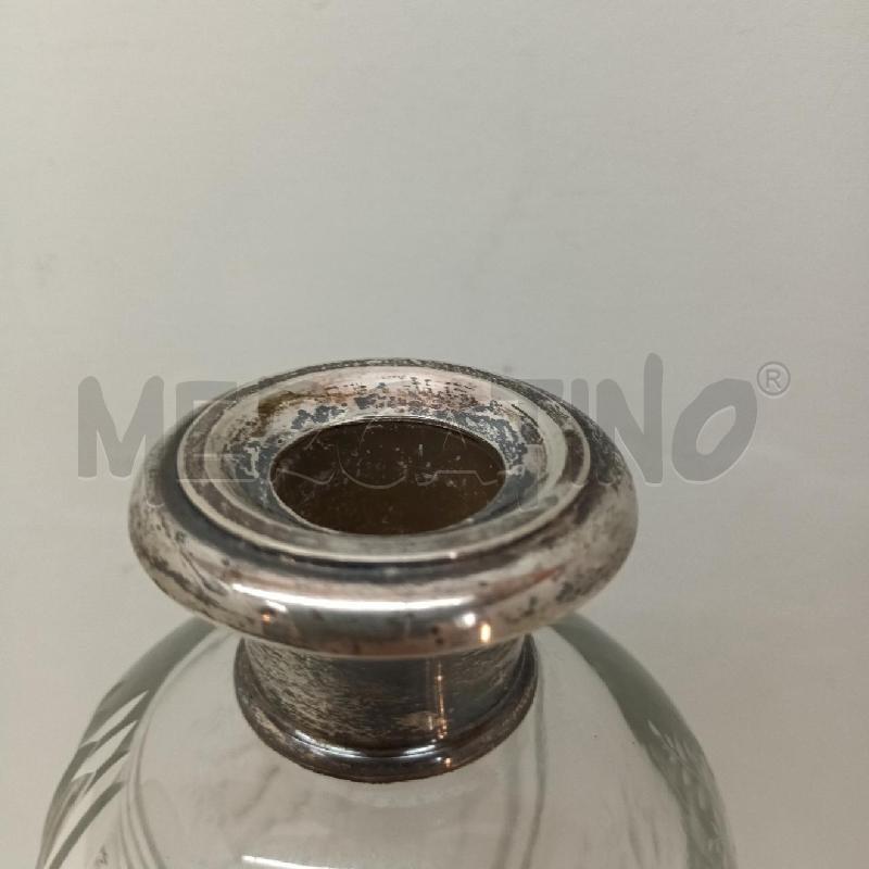 BOTTIGLIA VETRO STELO FOGLIE FIORI COLLO INSERTO | Mercatino dell'Usato Napoli 3