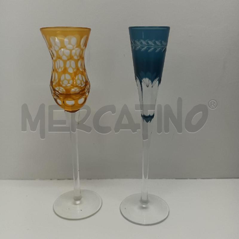 CALICI PZ. 6 COLORATI MURANO | Mercatino dell'Usato Napoli 3