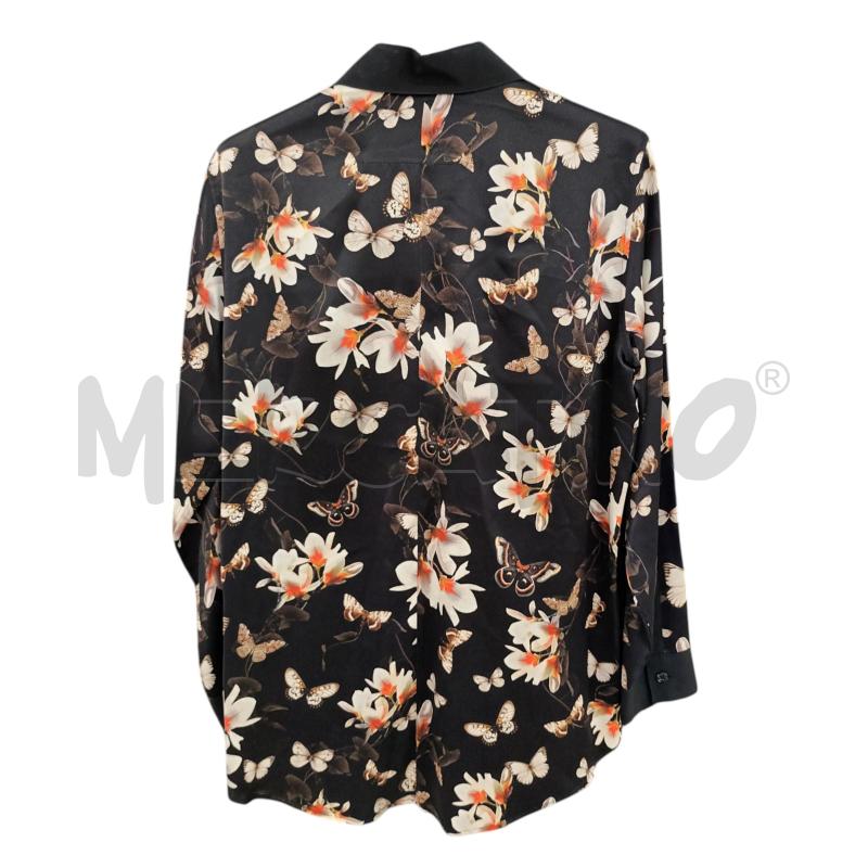 CAMICIA DONNA GIVENCHY NERA FIORI BIANCO | Mercatino dell'Usato Napoli 2