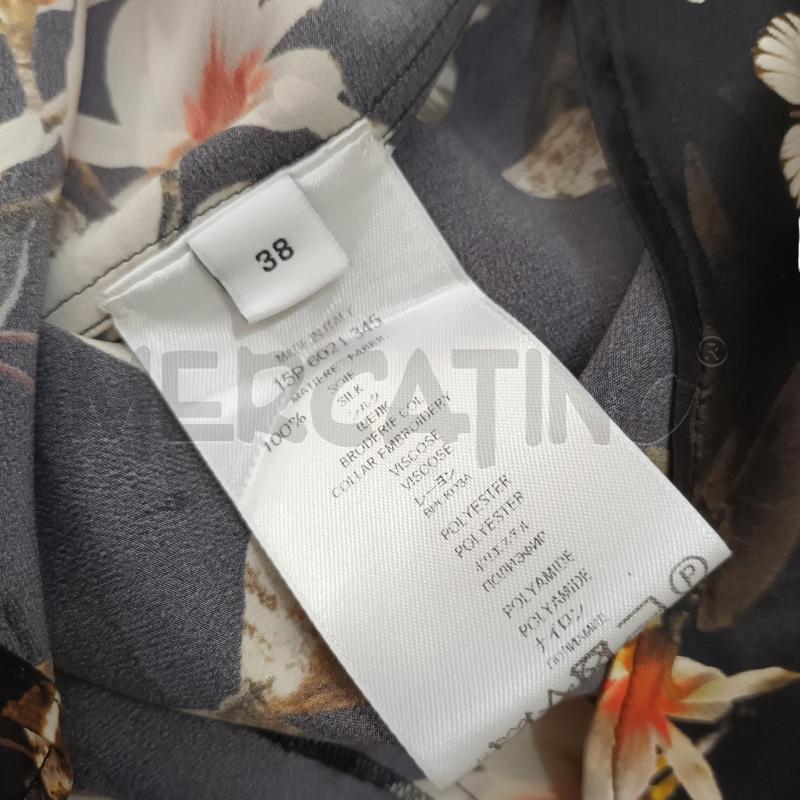 CAMICIA DONNA GIVENCHY NERA FIORI BIANCO | Mercatino dell'Usato Napoli 5