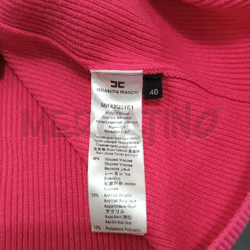 CARDIGAN DONNA ELISABETTA FRANCHI FUXIA | Mercatino dell'Usato Napoli 5