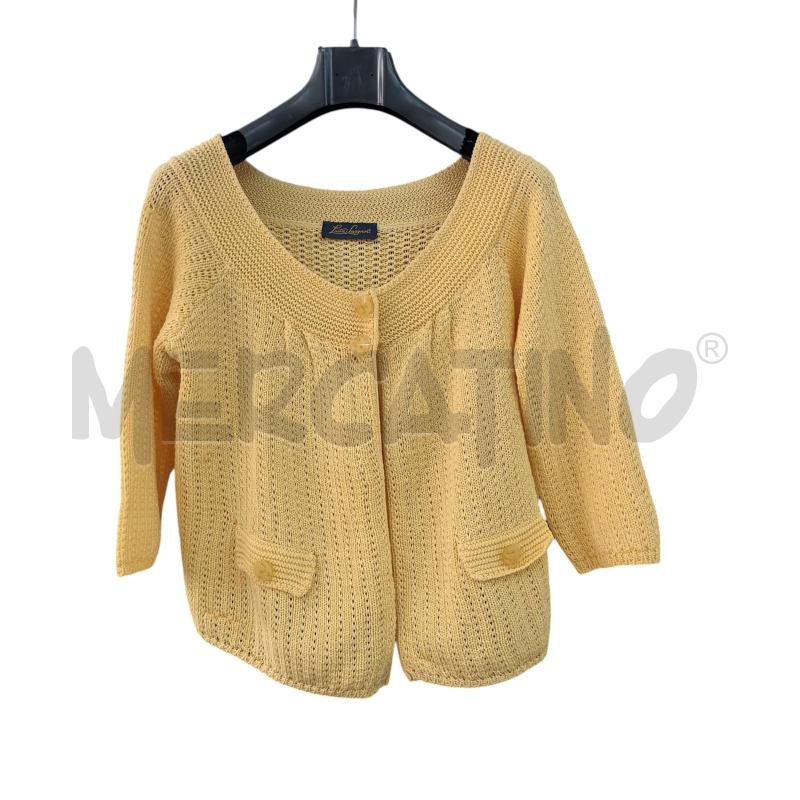 CARDIGAN DONNA LUISA SPAGNOLI GIALLO | Mercatino dell'Usato Napoli 1