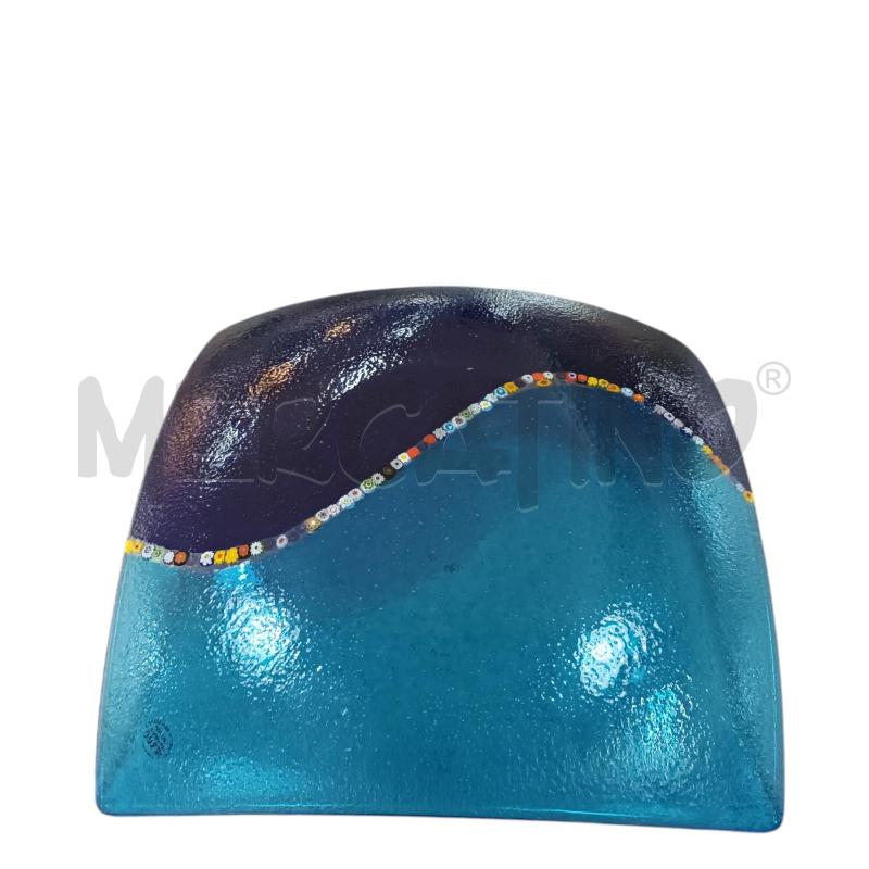 CENTROTAVOLA MURANO QUADRATO BLU AZZURRO | Mercatino dell'Usato Napoli 2