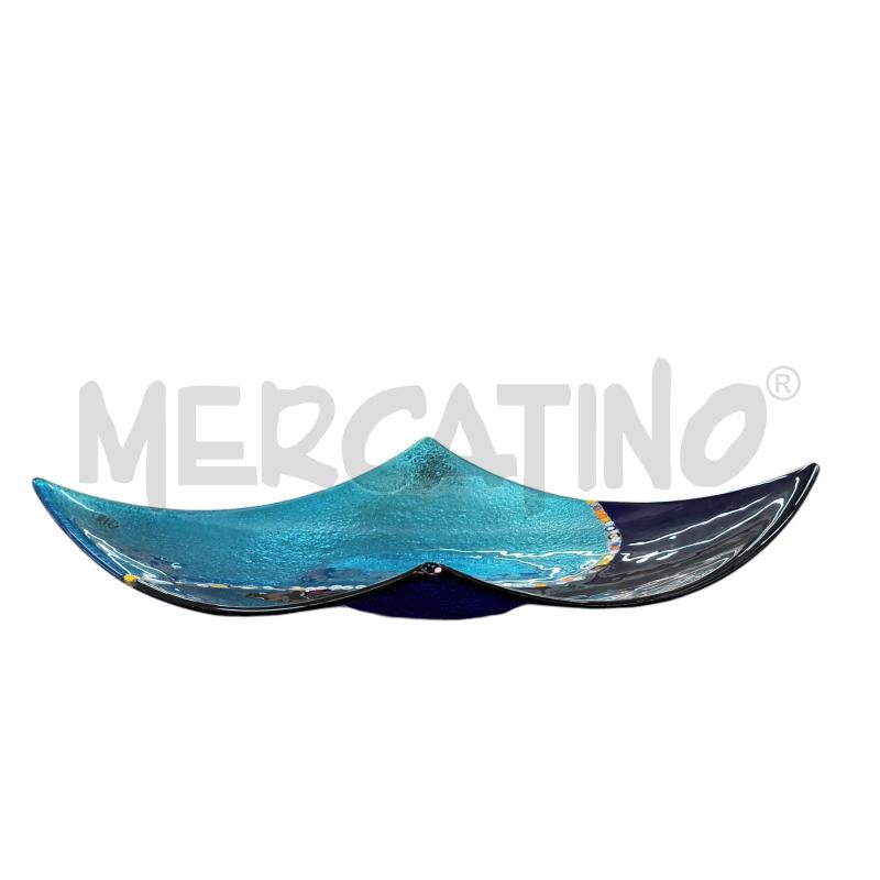 CENTROTAVOLA MURANO QUADRATO BLU AZZURRO | Mercatino dell'Usato Napoli 3