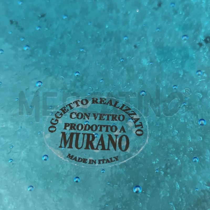 CENTROTAVOLA MURANO QUADRATO BLU AZZURRO | Mercatino dell'Usato Napoli 5