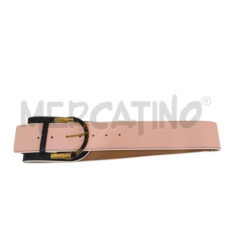 CINTURA DONNA ELISABETTA FRANCHI ROSA NERA | Mercatino dell'Usato Napoli 1