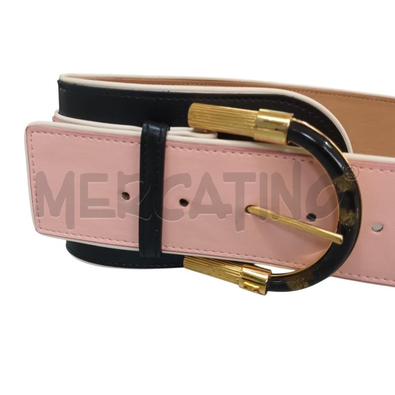CINTURA DONNA ELISABETTA FRANCHI ROSA NERA | Mercatino dell'Usato Napoli 2