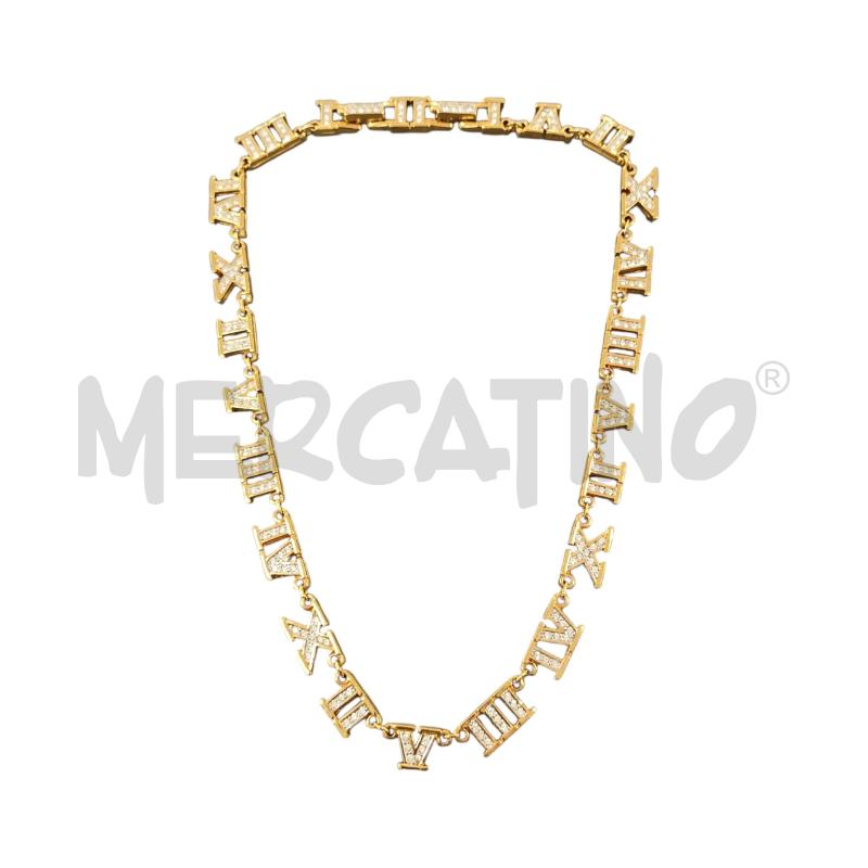 COLLANA DORATA NUMERI ROMANI STRASS | Mercatino dell'Usato Napoli 1