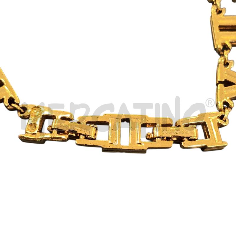 COLLANA DORATA NUMERI ROMANI STRASS | Mercatino dell'Usato Napoli 5