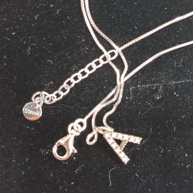 COLLANA STROLIL + CIONDOLO LETTERA A  | Mercatino dell'Usato Napoli 4