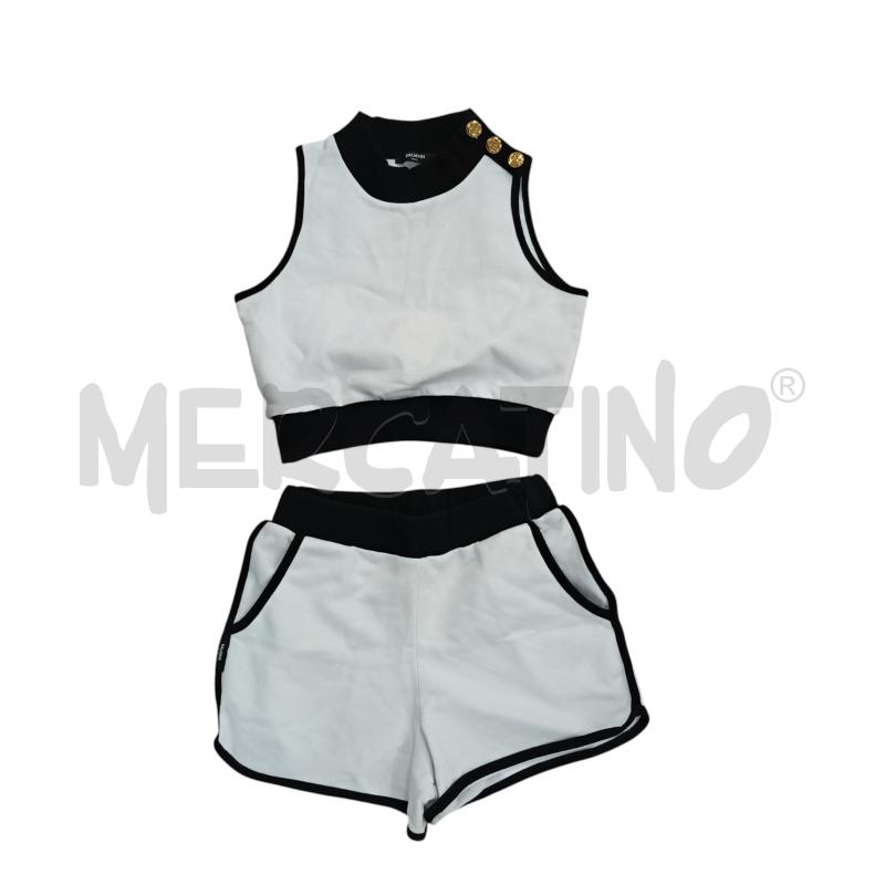 COMPLETO BAMBINO BALMAIN NERO BIANCO | Mercatino dell'Usato Napoli 1