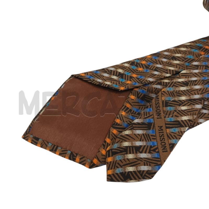CRAVATTA MISSONI MARRONE ARANCIO BLU | Mercatino dell'Usato Napoli 3