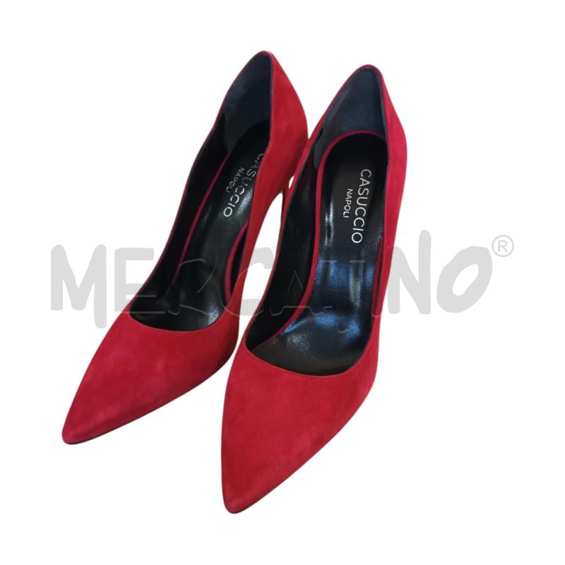 DECOLLETE CASUCCI ROSSO VELLUTINO | Mercatino dell'Usato Napoli 1