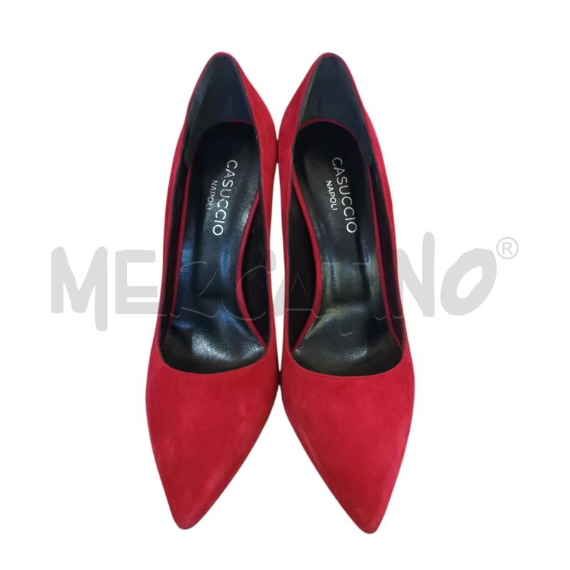 DECOLLETE CASUCCI ROSSO VELLUTINO | Mercatino dell'Usato Napoli 2