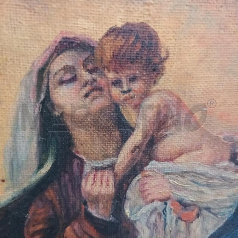 DIPINTO MADONNA CON BAMBINO CORNICE DORATA | Mercatino dell'Usato Napoli 4