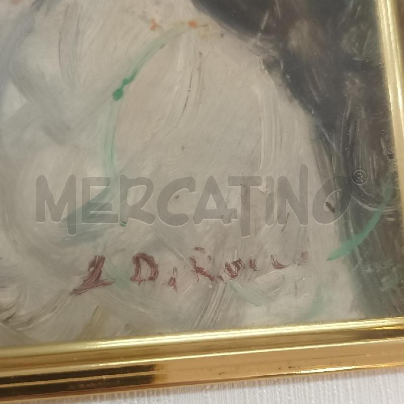 DIPINTO PULCINELLA CON DONNA CORNICE RADICA | Mercatino dell'Usato Napoli 5