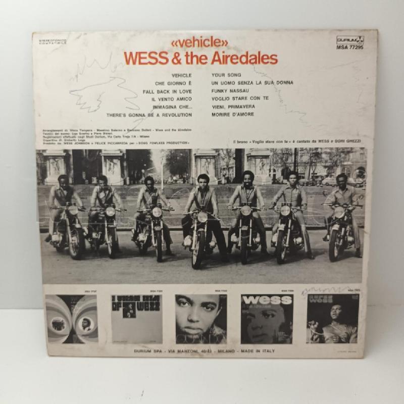 DISCO 33 GIRI WESS & THE AIREDALES | Mercatino dell'Usato Napoli 2