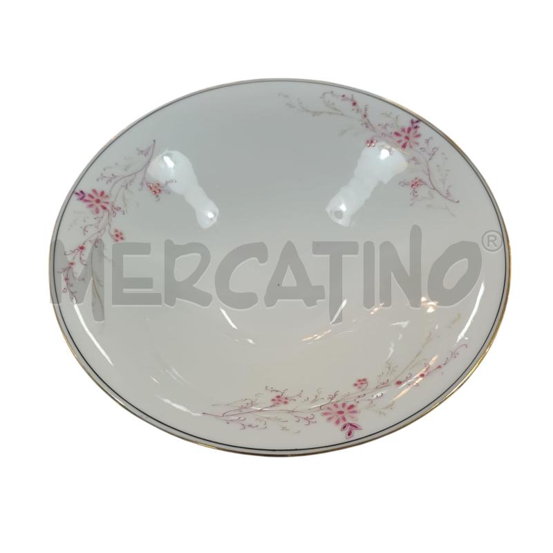 FRUTTIERA ALZATINA GINORI BIANCA FIORELLINI ROSA STELO | Mercatino dell'Usato Napoli 2