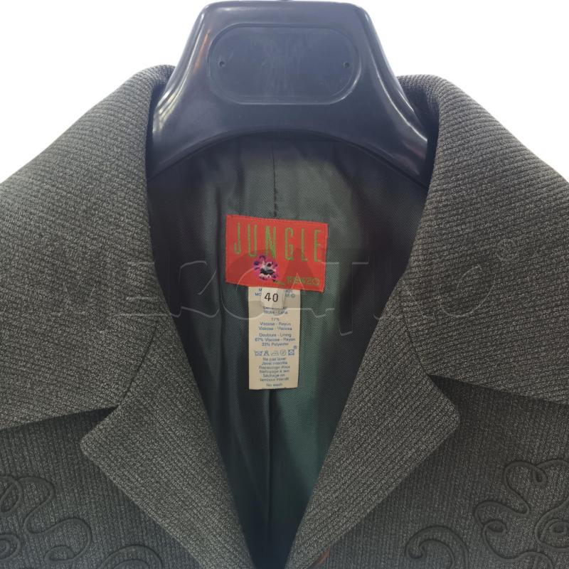 GIACCA DONNA JUNGLE KENZO VERDE FIORI RILIEVO | Mercatino dell'Usato Napoli 3