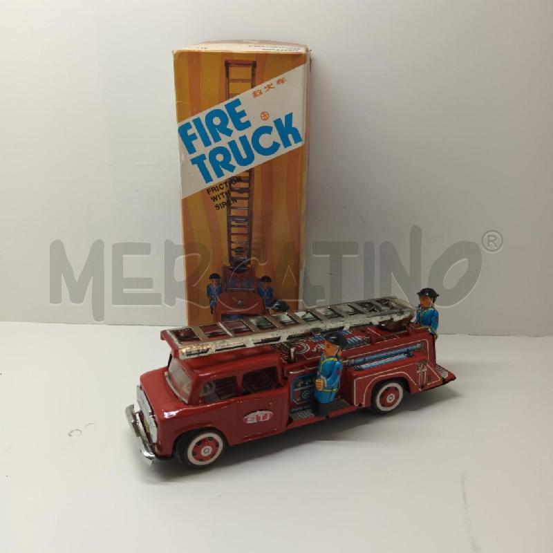 GIOCO DI LATTA FRIZIONE CAMION POMPIERI FIRE TRUCK | Mercatino dell'Usato Napoli 1
