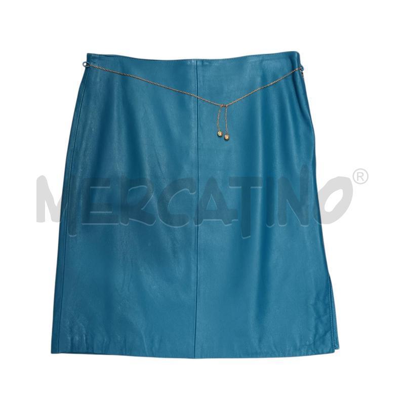 GONNA VERSACE PELLE AZZURRA | Mercatino dell'Usato Napoli 1