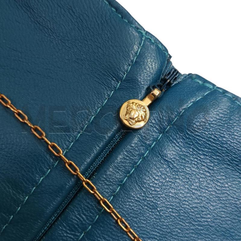 GONNA VERSACE PELLE AZZURRA | Mercatino dell'Usato Napoli 5