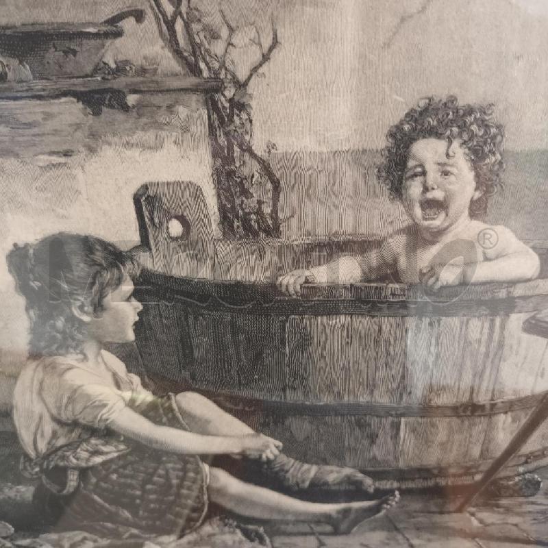 LITOGRAFIA COPPIA BIMBI TINOZZA | Mercatino dell'Usato Napoli 4