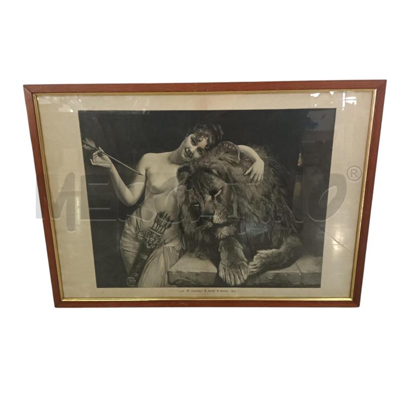 LITOGRAFIA IL DARDO D'AMORE A. COURTEN | Mercatino dell'Usato Napoli 1
