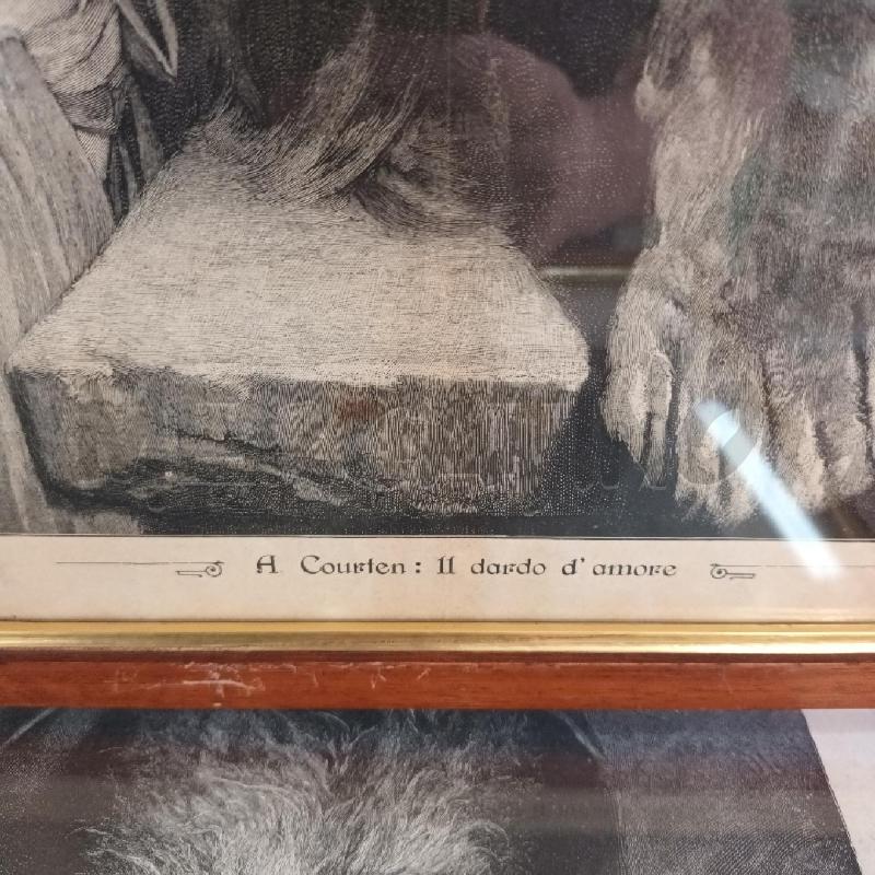 LITOGRAFIA IL DARDO D'AMORE A. COURTEN | Mercatino dell'Usato Napoli 5