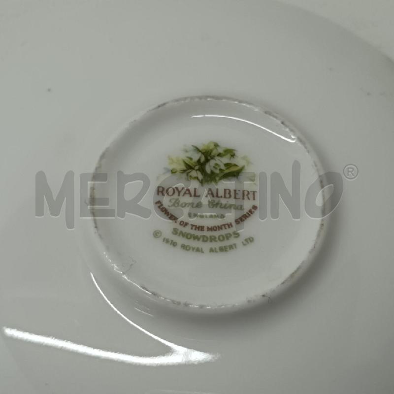 MINIATURA TAZZA PIATTINO ROYAL ALBERT GENNAIO