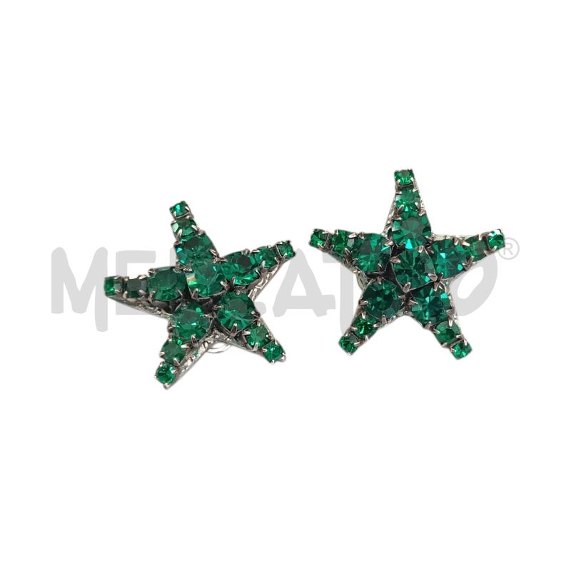 ORECCHINI RADA' STRASS VERDE | Mercatino dell'Usato Napoli 1