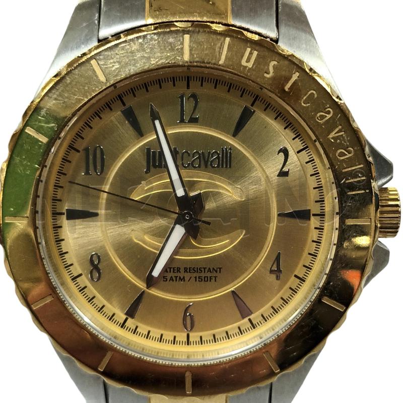OROLOGIO DA POLSO JUST CAVALLI METALLO E DORATO | Mercatino dell'Usato Napoli 2