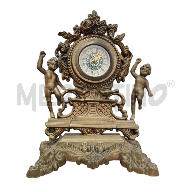 OROLOGIO DA TAVOLO A CORDA+ CANDELABRI PZ.2 PUTTINI | Mercatino dell'Usato Napoli 3