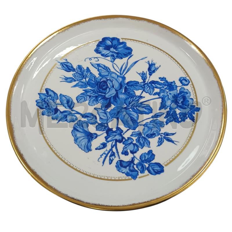 PIATTO LIMOGES BIANCO FIORE BLU | Mercatino dell'Usato Napoli 1