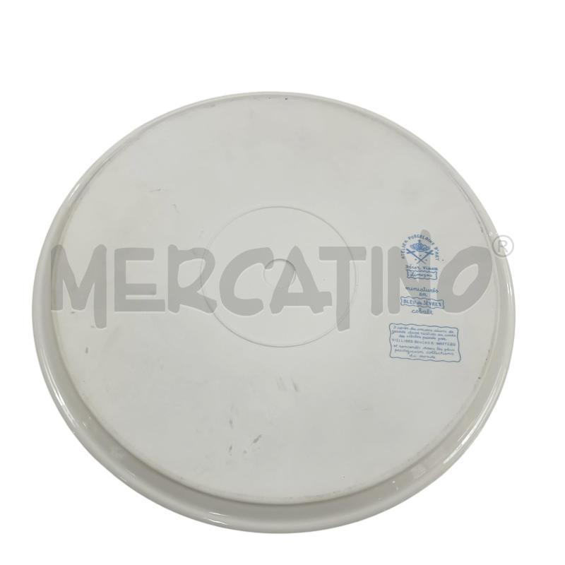 PIATTO LIMOGES BIANCO FIORE BLU | Mercatino dell'Usato Napoli 2