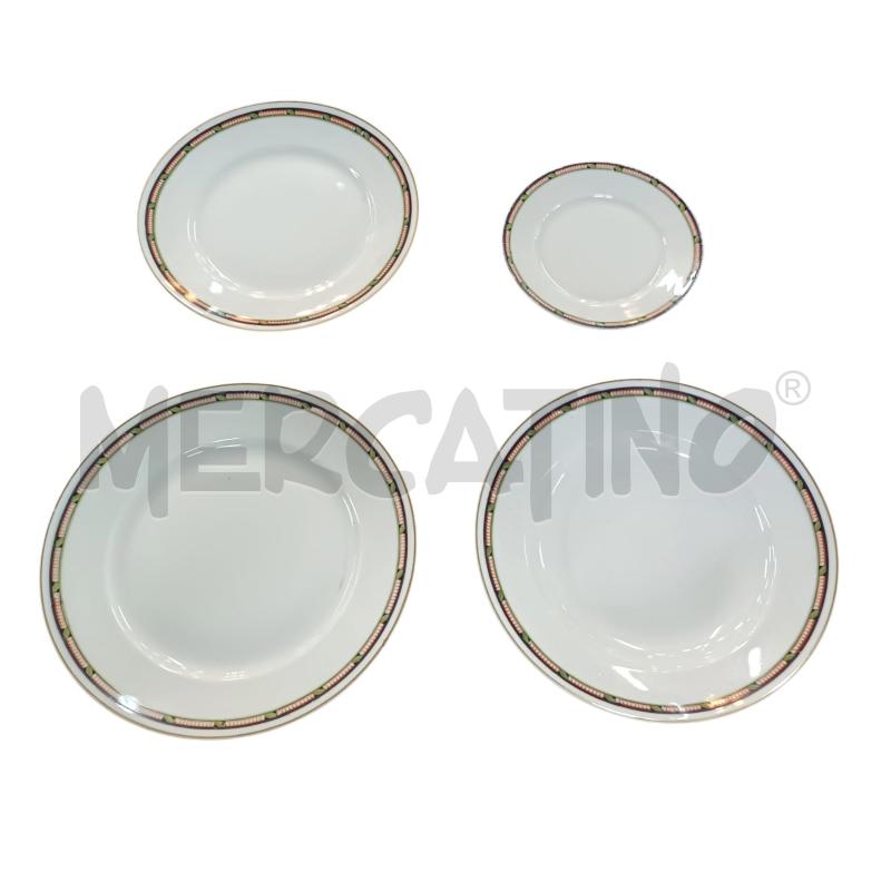 PIATTO RICHHARD GINORI FASCIA NERA ROSSA VERDE 6X4 + ACCESSORI | Mercatino dell'Usato Napoli 2