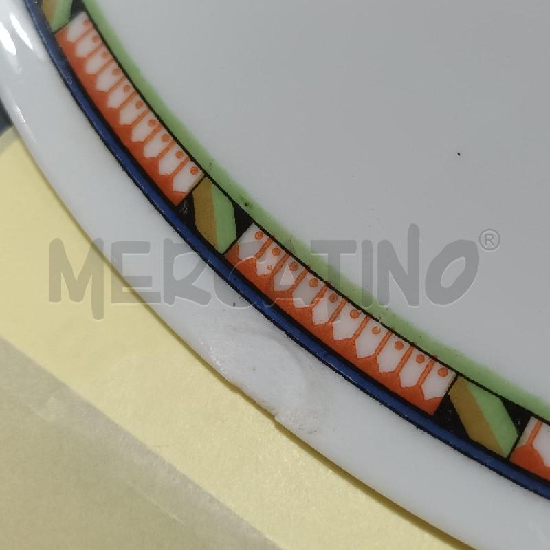 PIATTO RICHHARD GINORI FASCIA NERA ROSSA VERDE 6X4 + ACCESSORI | Mercatino dell'Usato Napoli 4