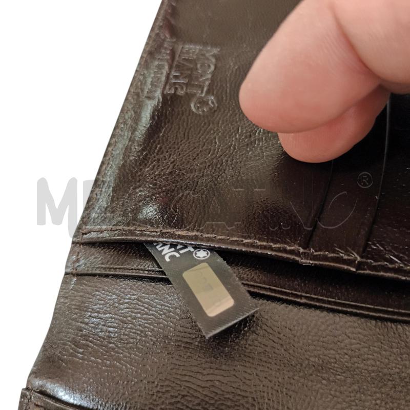 PORTA FOGLIO MARRONE MONT | Mercatino dell'Usato Napoli 4