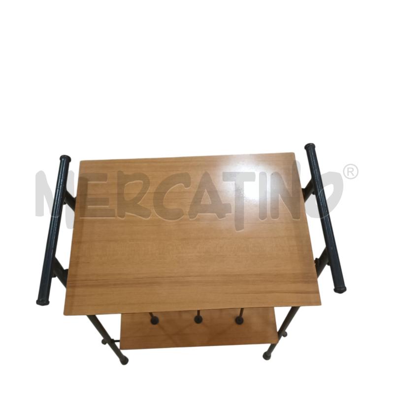 PORTA RIVISTE LEGNO E METALLO SCURO | Mercatino dell'Usato Napoli 4
