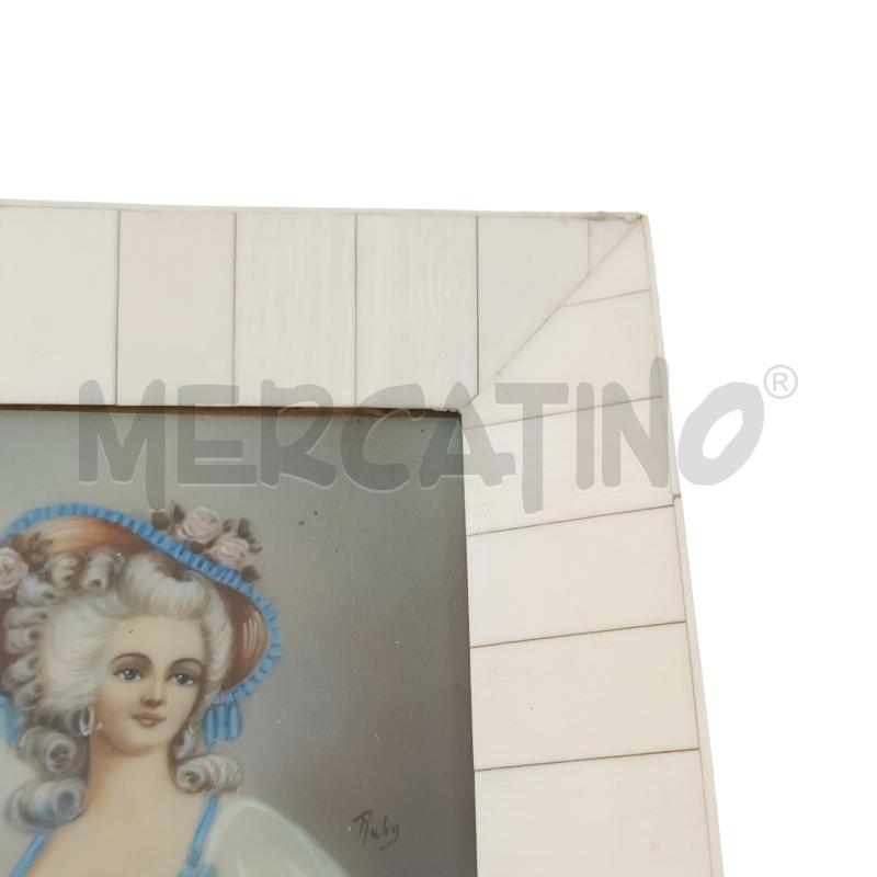 QUADRETTO DONNA CORNICE PERLATA | Mercatino dell'Usato Napoli 2