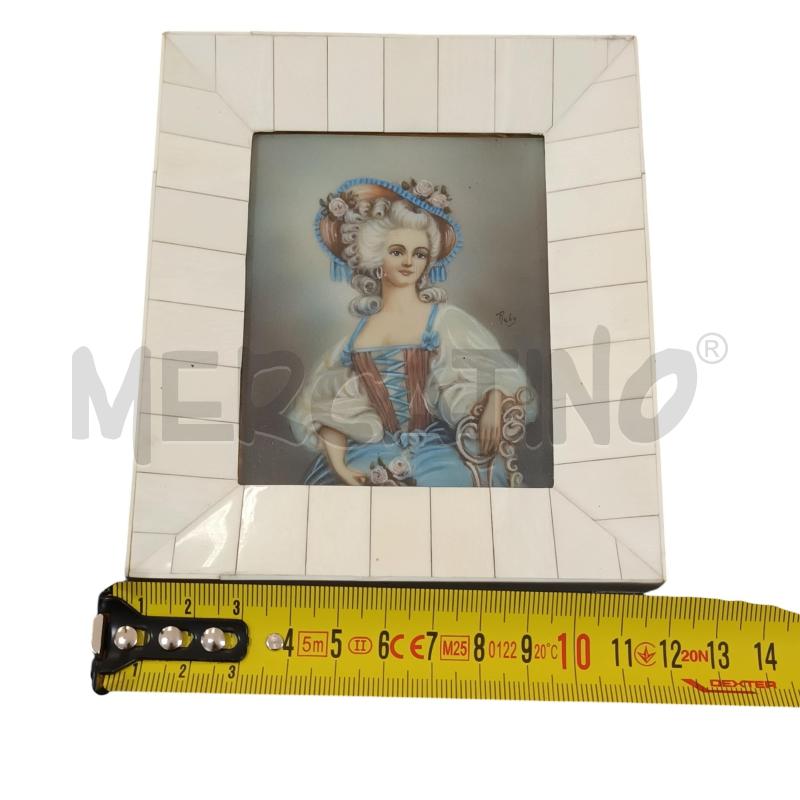 QUADRETTO DONNA CORNICE PERLATA | Mercatino dell'Usato Napoli 4