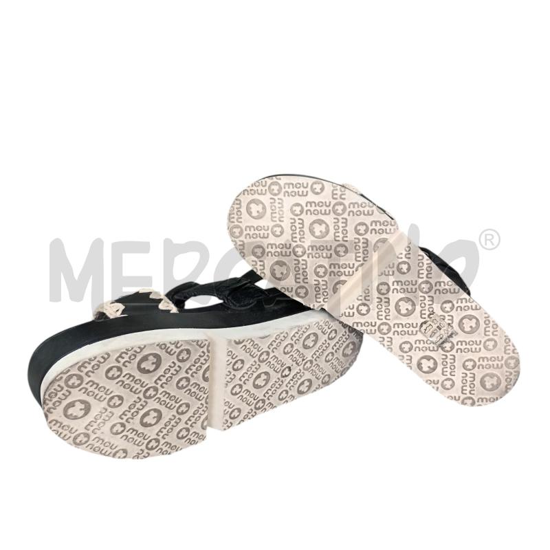 SANDALI DONNA MOU MOU NERO BEIGE  | Mercatino dell'Usato Napoli 5