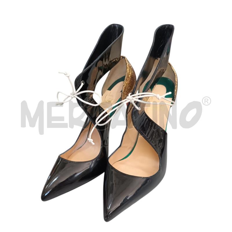 SCARPE DONNA CHRISTIAN LOUBOUTIN NERE DORATE | Mercatino dell'Usato Napoli 1