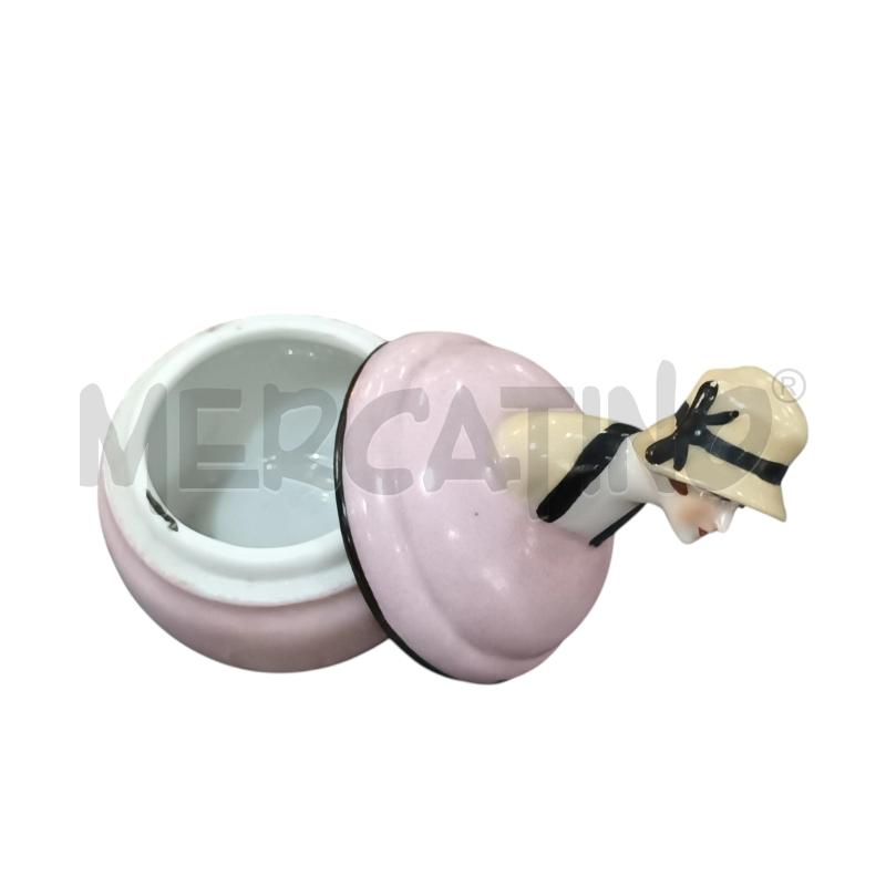 SCATOLA 1882 ROSA MEZZO BUSTO DONNA CAPPELLO BEIGE | Mercatino dell'Usato Napoli 3