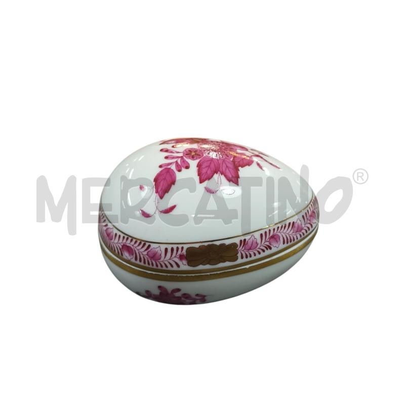 SCATOLINA OVALE FIORE ROSA | Mercatino dell'Usato Napoli 1